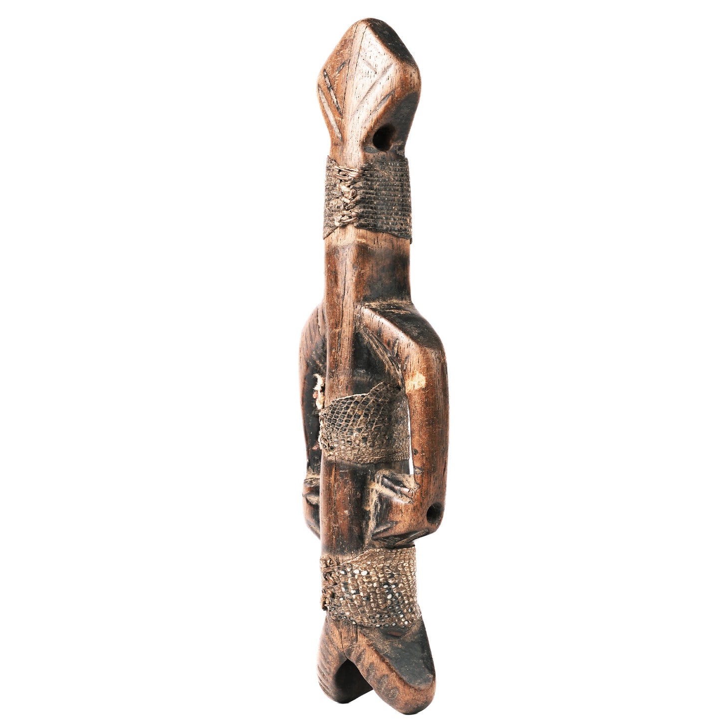 Burkina Faso Flöte, Anthropomorphe Darstellung, 18 cm