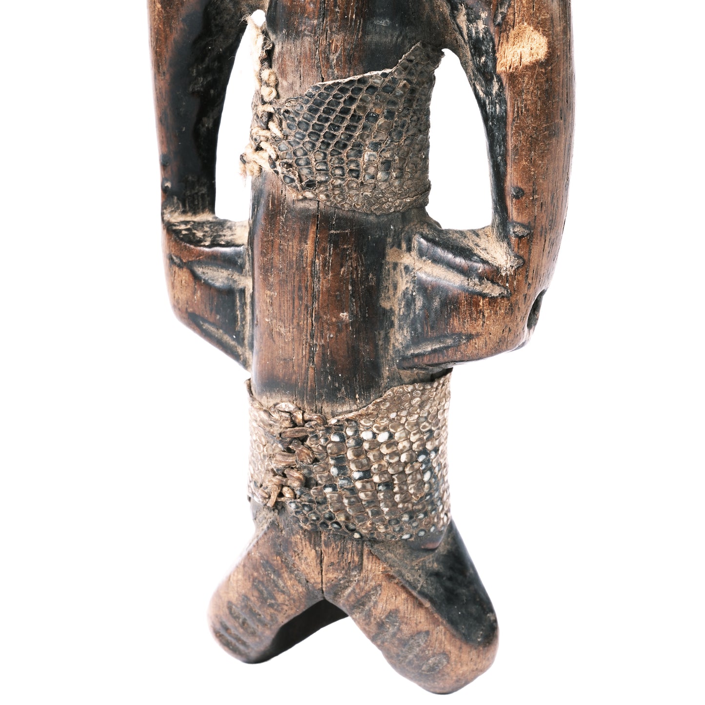 Burkina Faso Flöte, Anthropomorphe Darstellung, 18 cm