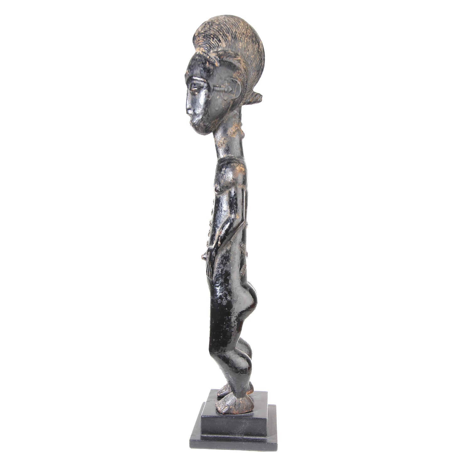 Côte d'Ivoire, Baoulé, figurine masculine, 40 cm