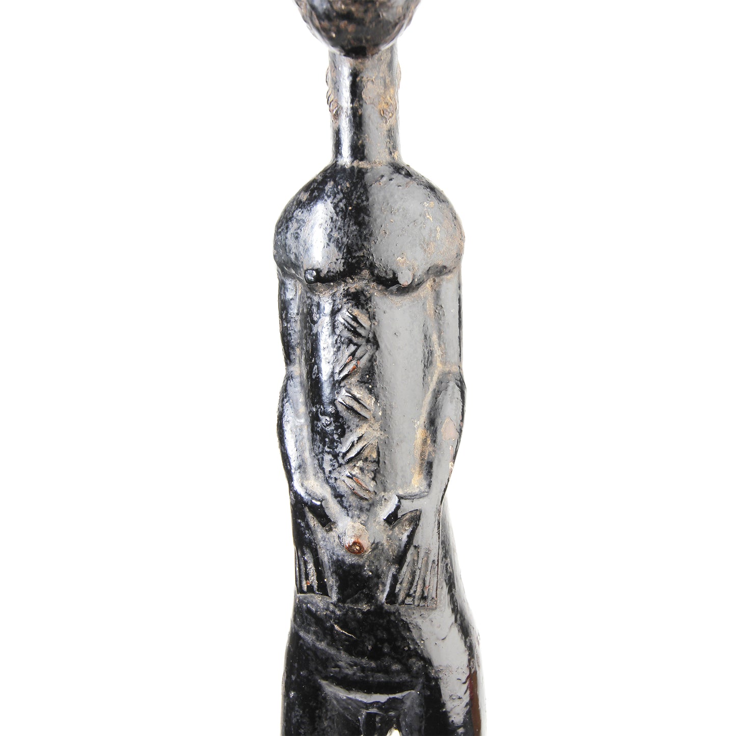 Côte d'Ivoire, Baoulé, figurine masculine, 40 cm