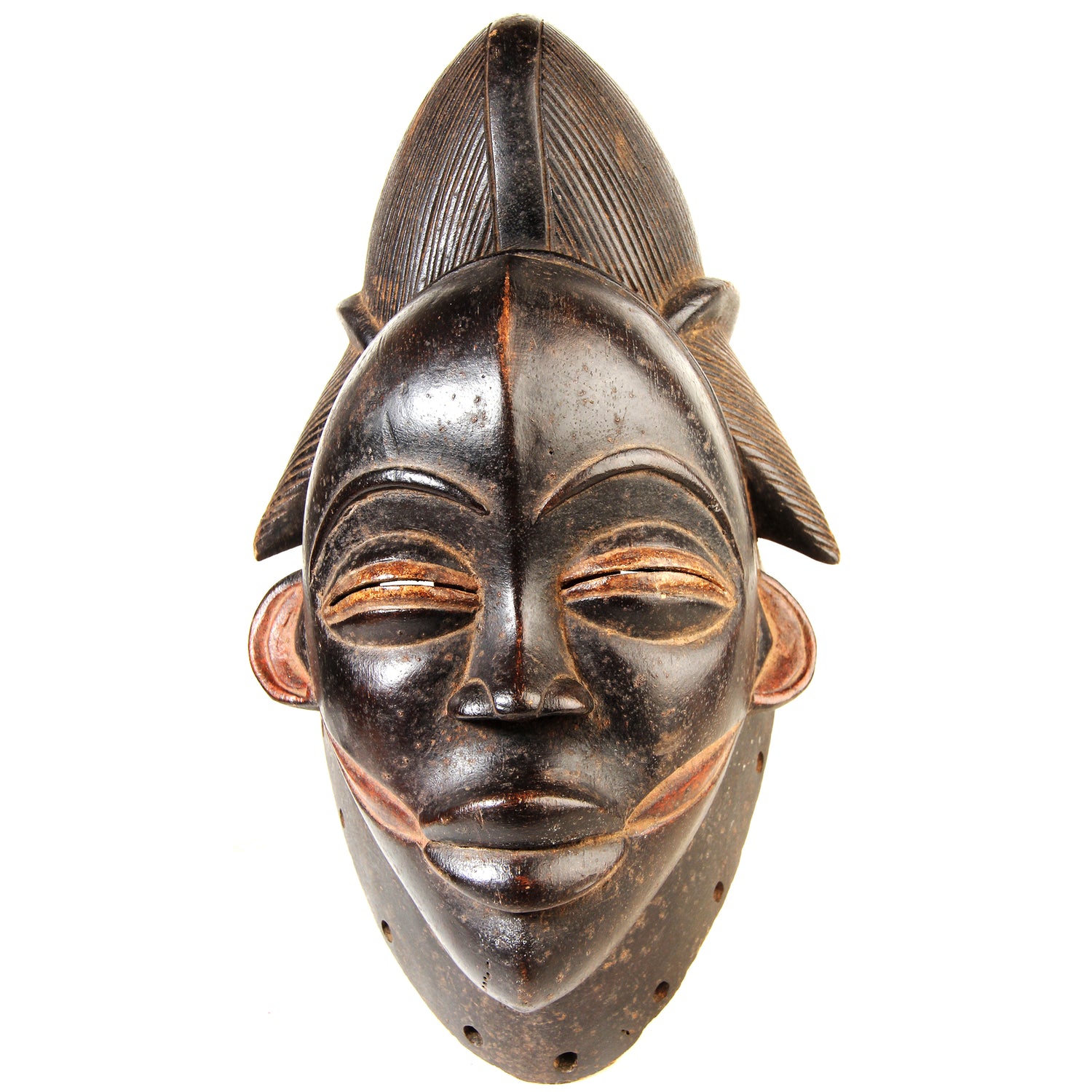 Gabun, Punu, black 'Ikwara mask', Katsouros Collection, 32 cm