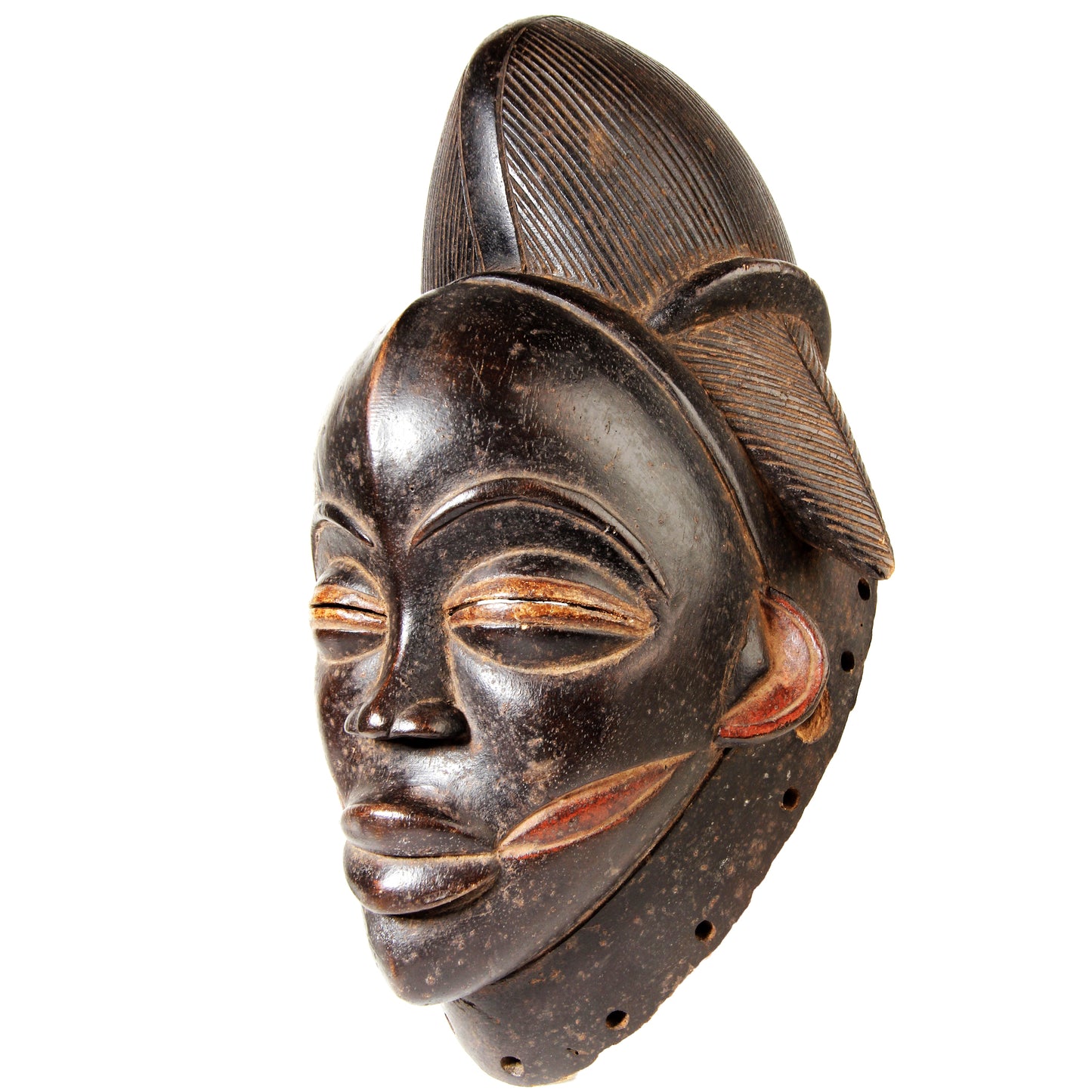 Gabun, Punu, black 'Ikwara mask', Katsouros Collection, 32 cm