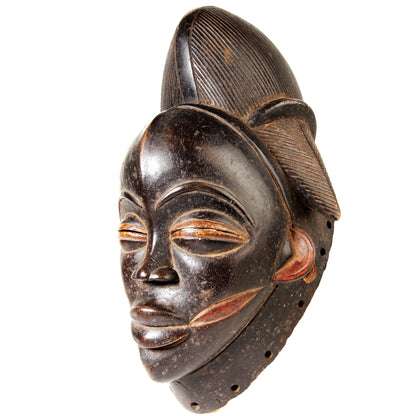 Gabun, Punu, black 'Ikwara mask', Katsouros Collection, 32 cm