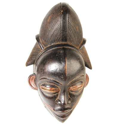 Gabun, Punu, black 'Ikwara mask', Katsouros Collection, 32 cm