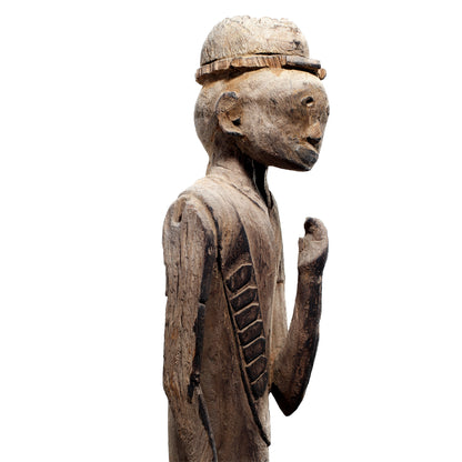 Sudan, Bongo, wooden sculpture from Kwanja Gete, Multi-provenance, 172,5 cm
